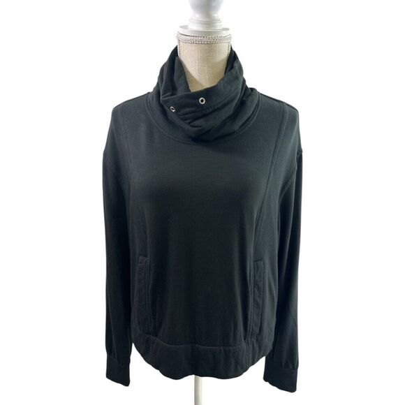 Helmut Lang Black Turtleneck Top Women’s Stretch Minimalist Designer M - Picture 1 of 13